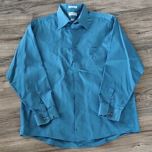 VGUC Men's Teal Dress Shirt